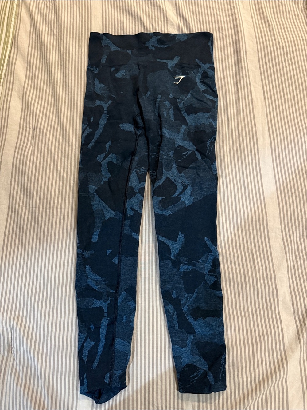 Gymshark Navy and Dark Blue Camo Leggings